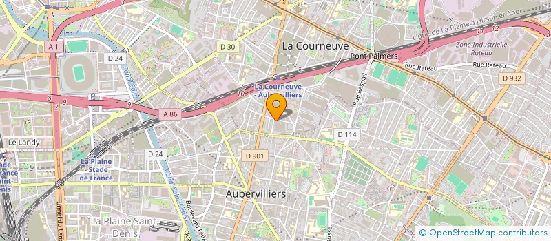 localisation de l'entreprise WANGXU à LA COURNEUVE