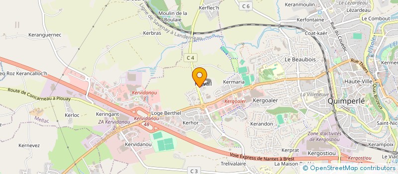 localisation de l'entreprise WANILO NOS ACTIONS D'AUJOURD'HUI FONT L'HISTOIRE DE DEMAIN à QUIMPERLE