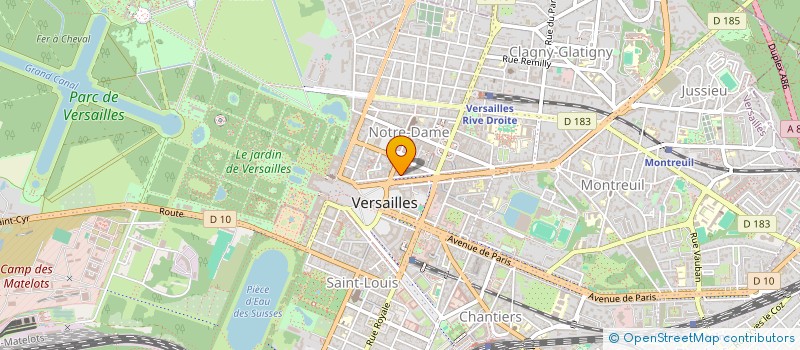localisation de l'entreprise WANLINK à VERSAILLES