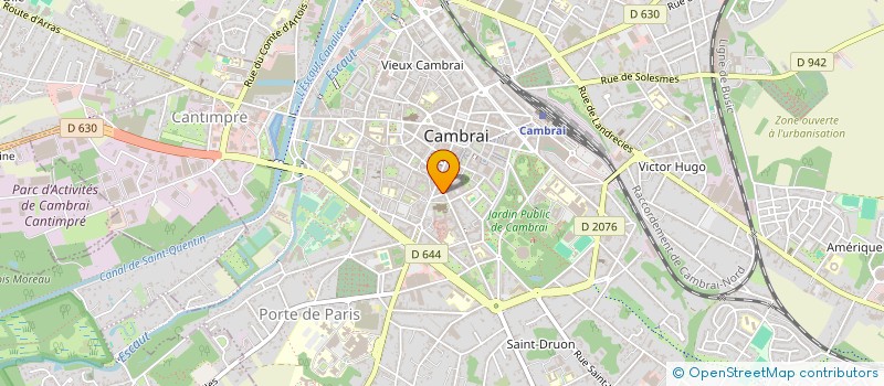 localisation de l'entreprise WANLY à CAMBRAI