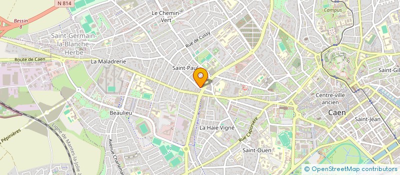 localisation de l'entreprise WANNA à CAEN