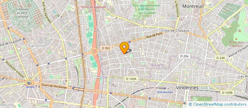localisation de l'entreprise WANPACK à MONTREUIL