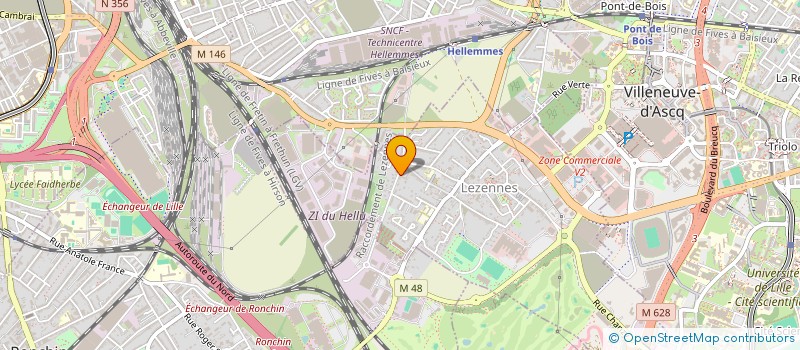 localisation de l'entreprise WANTED à LILLE