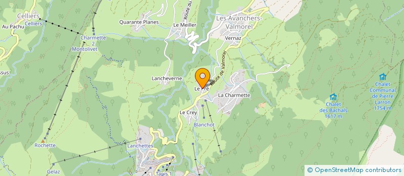 localisation de l'entreprise WANTIEZ / NADIR  LES AVANCHERS VALMOREL