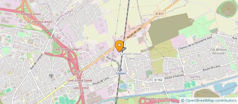 localisation de l'entreprise WANTIEZ SAS à LOISON-SOUS-LENS