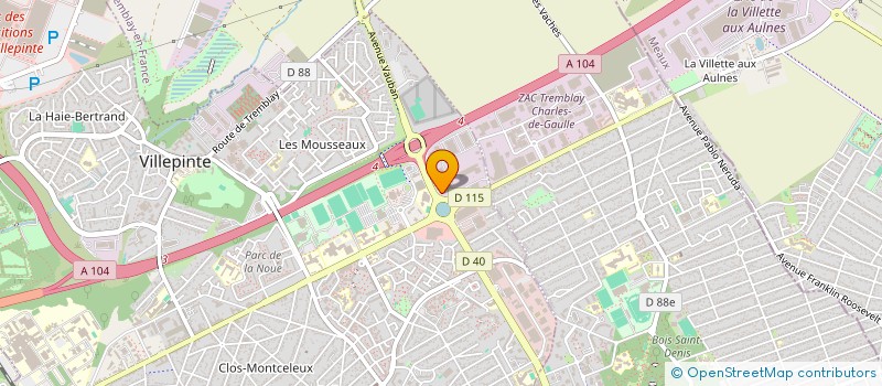 localisation de l'entreprise WANTY à VILLEPINTE