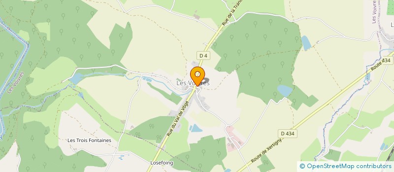 localisation de l'entreprise WANTY FAYA SOUND SYSTEM  LES VOIVRES