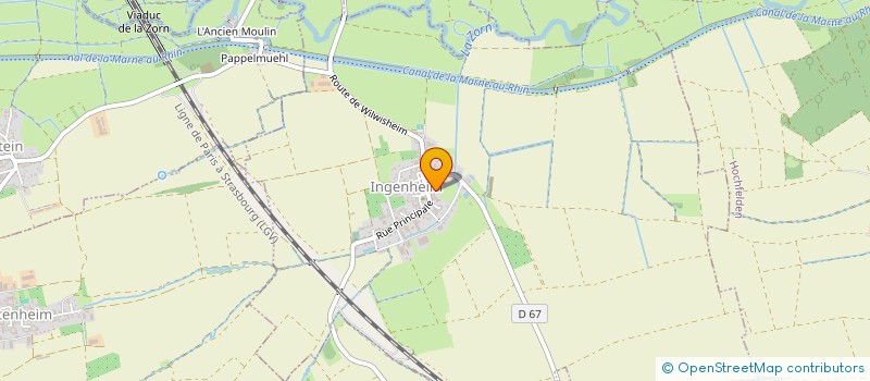 localisation de l'entreprise WANTZHOE  WICKERSHEIM-WILSHAUSEN