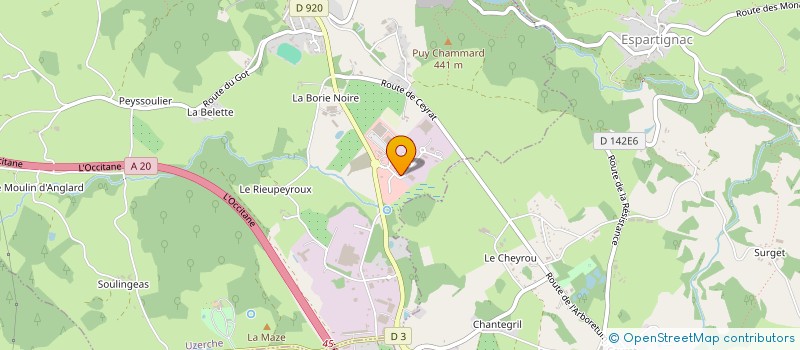 localisation de l'entreprise WAP CONSULTING  UZERCHE