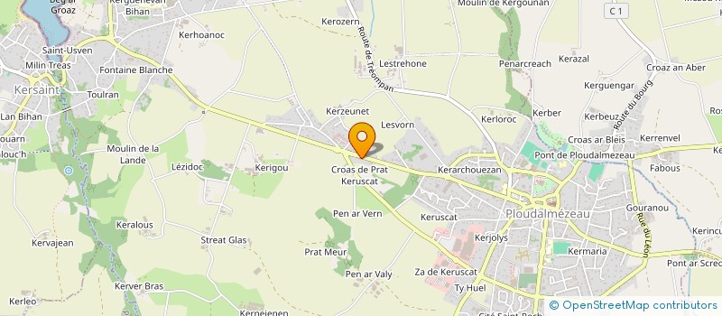 localisation de l'entreprise WAR E LEVE  PLOUDALMEZEAU