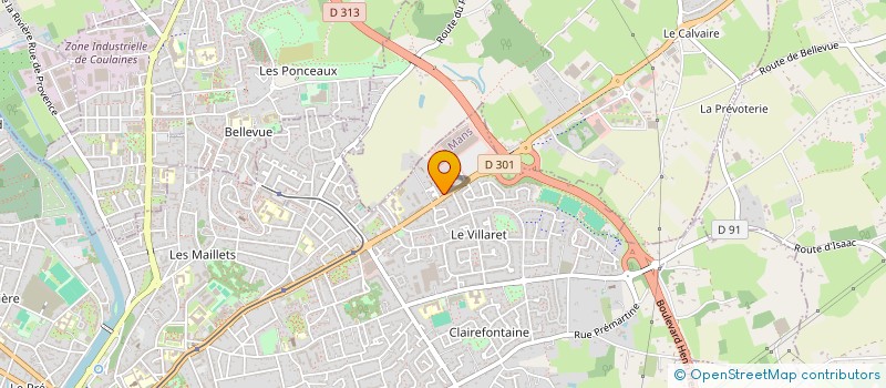localisation de l'entreprise WAR-ELEC à LE MANS
