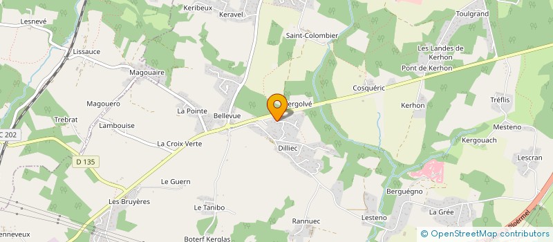 localisation de l'entreprise WAR HENT MUZIC à SAINT-NOLFF