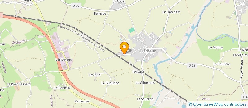 localisation de l'entreprise WAR OF BARS  TREMEUR