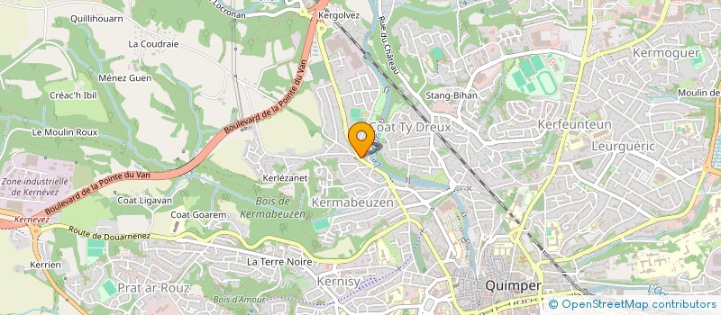 localisation de l'entreprise WAR SAV EDITIONS  QUIMPER