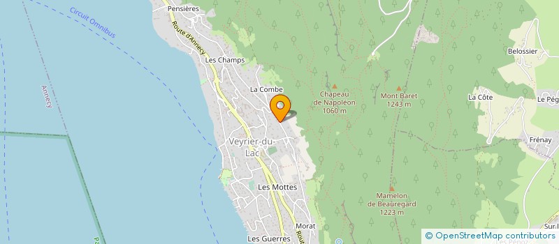 localisation de l'entreprise WARA  VEYRIER-DU-LAC