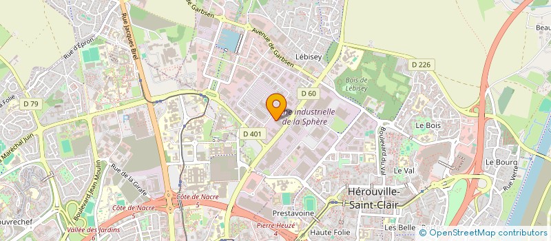 localisation de l'entreprise WARCITY PARCOURS  HEROUVILLE-SAINT-CLAIR