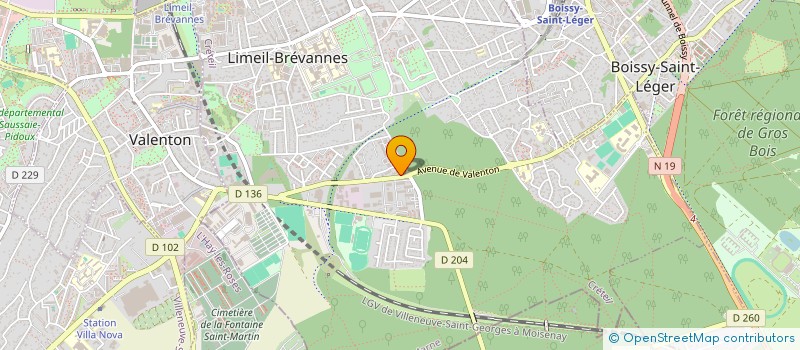 localisation de l'entreprise WARDE FRERES à LIMEIL-BREVANNES