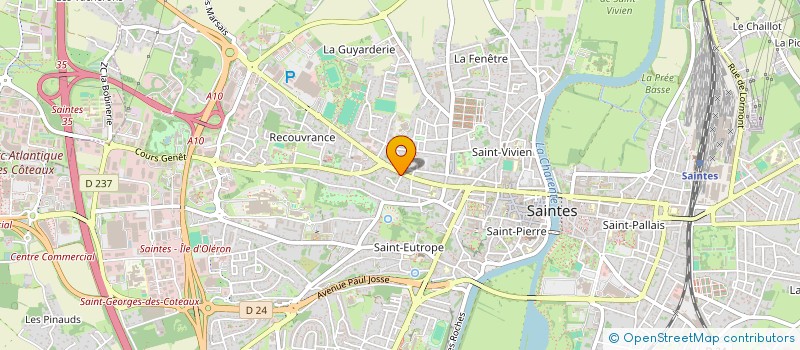 localisation de l'entreprise WARDI  SAINTES