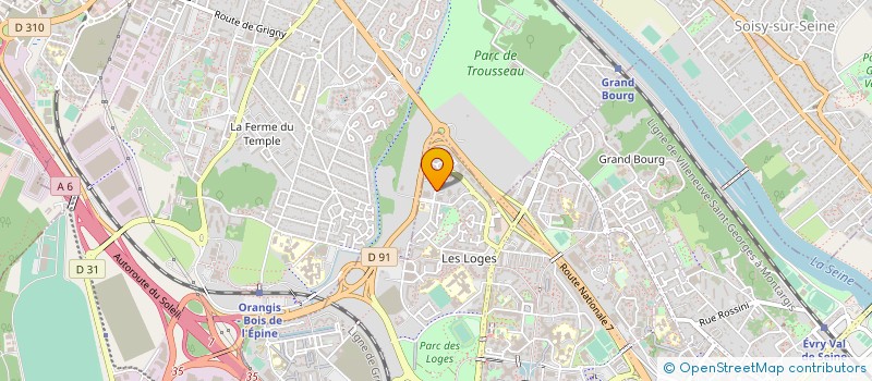 localisation de l'entreprise WARELEC à EVRY-COURCOURONNES