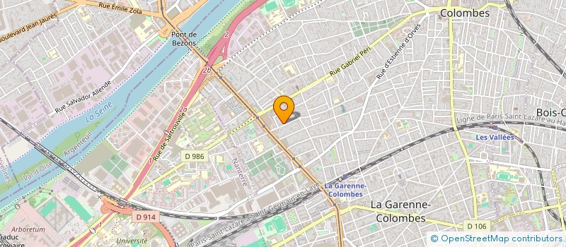 localisation de l'entreprise WARET à LA GARENNE-COLOMBES