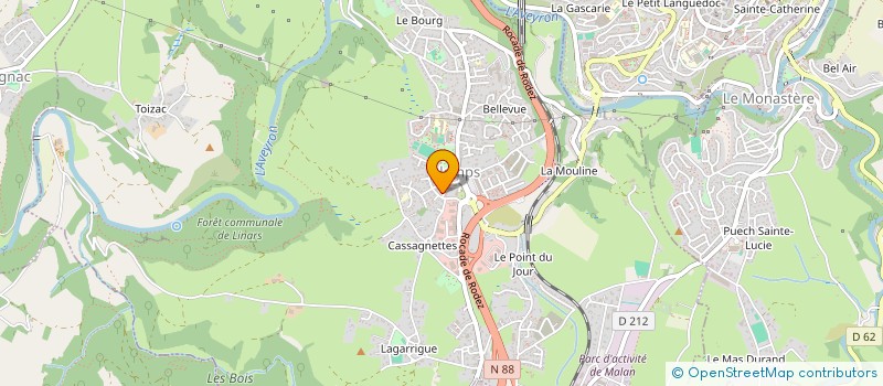 localisation de l'entreprise WARGAME RUTHENE  OLEMPS