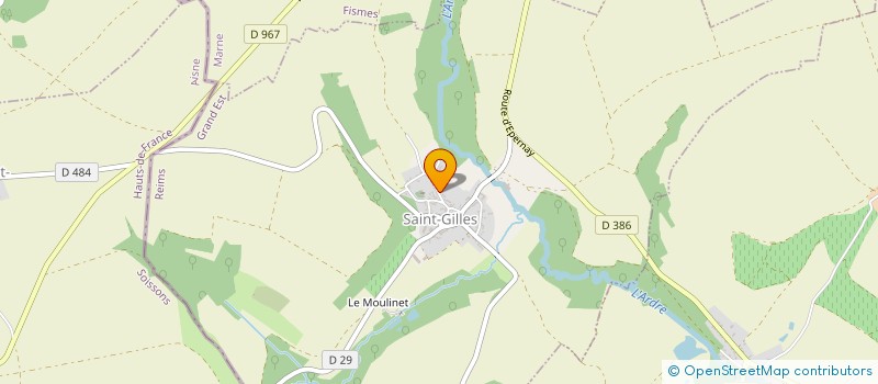 localisation de l'entreprise WARGNIER PEINTURE  SAINT-GILLES