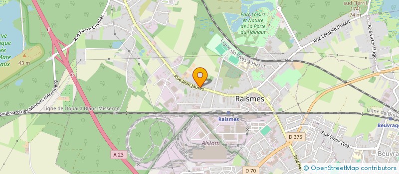 localisation de l'entreprise WARGNORIES  RAISMES