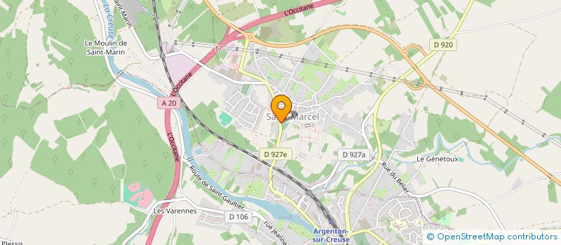 localisation de l'entreprise WARHEAVEN à SAINT-MARCEL