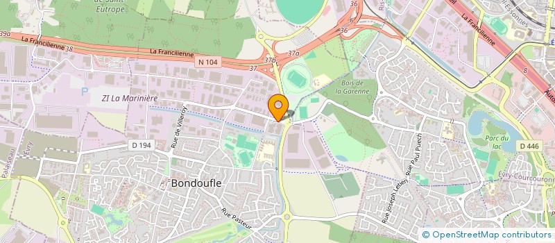 localisation de l'entreprise WARIN DEVELOPPEMENT à BONDOUFLE