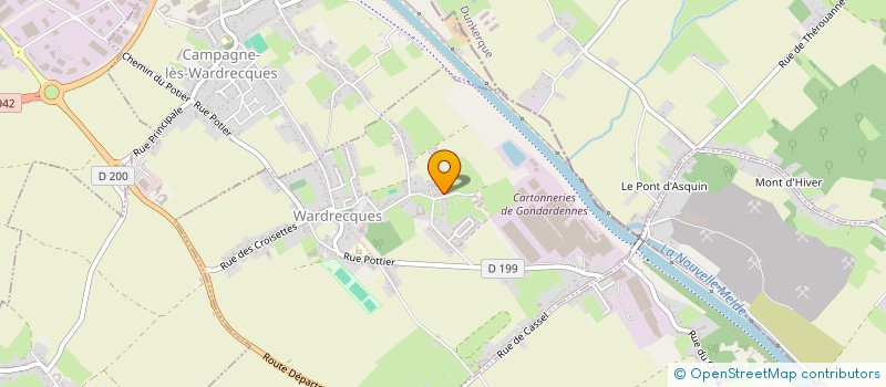 localisation de l'entreprise WARISIS  WARDRECQUES