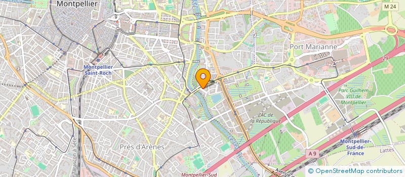 localisation de l'entreprise WARKYMEDIA  MONTPELLIER