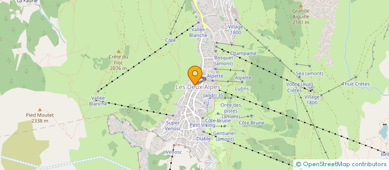 localisation de l'entreprise WARLOP-DESMARETS  LES DEUX ALPES