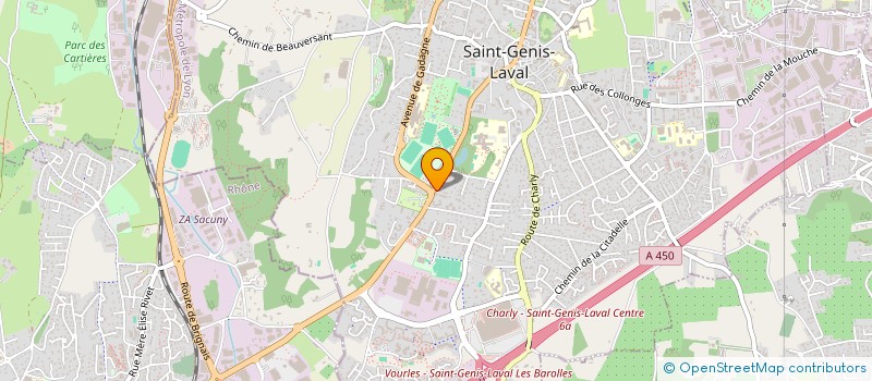 localisation de l'entreprise WARM à SAINT-GENIS-LAVAL