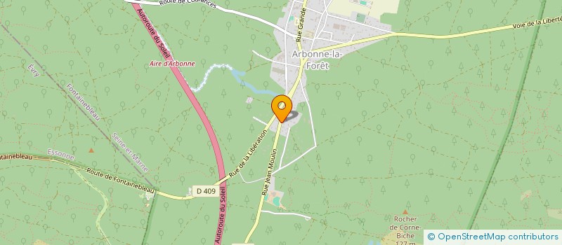 localisation de l'entreprise WARM HOUSE  ARBONNE-LA-FORET