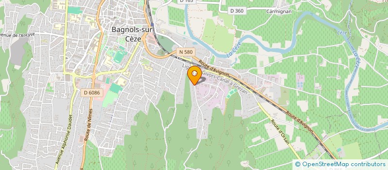 localisation de l'entreprise WARM IN  BAGNOLS SUR CEZE