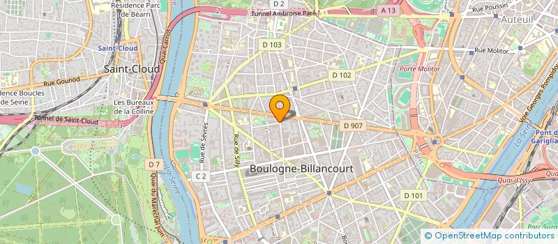 localisation de l'entreprise WARM UP à BOULOGNE-BILLANCOURT