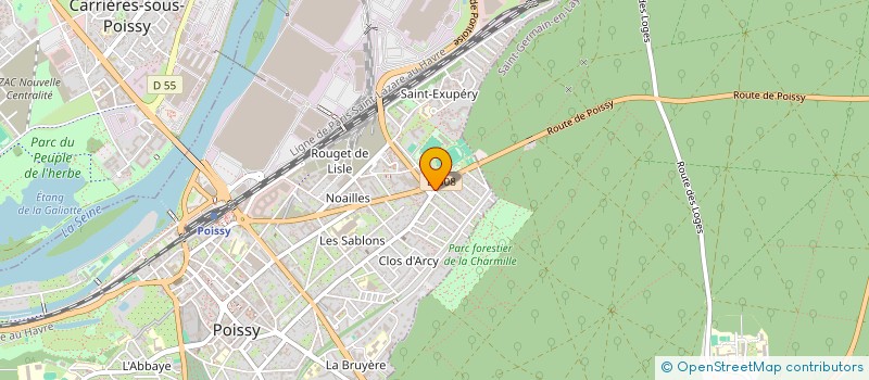 localisation de l'entreprise WARM UP 78  POISSY