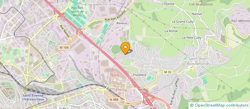 localisation de l'entreprise WARM UP IMMO  SAINT-JEAN-BONNEFONDS