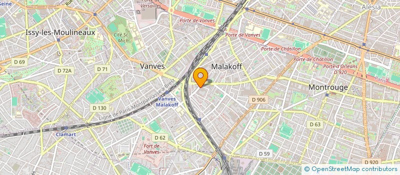 localisation de l'entreprise WARMI  MALAKOFF