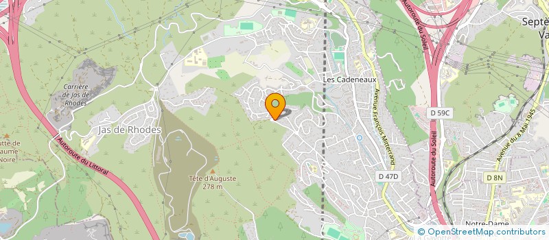 localisation de l'entreprise WARNER à LES PENNES-MIRABEAU