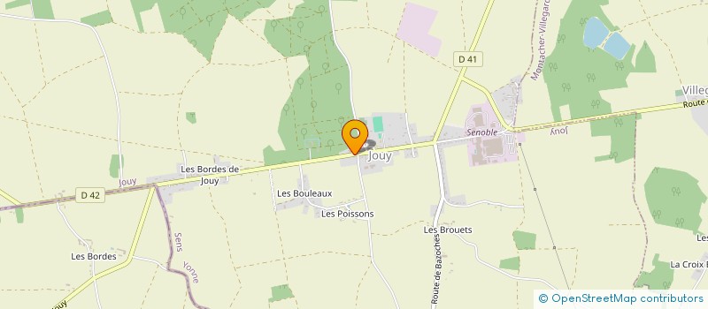 localisation de l'entreprise WARNET à JOUY