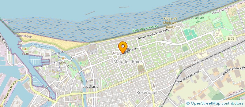 localisation de l'entreprise WARNIER VERSAVEL à DUNKERQUE