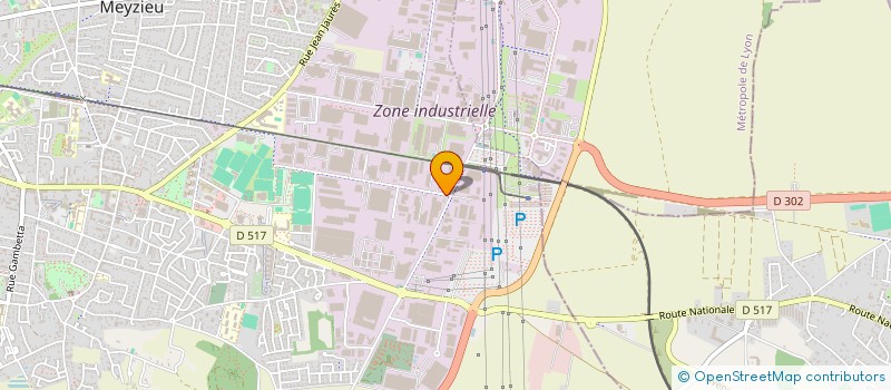 localisation de l'entreprise WARNING AUTO SERVICES à MEYZIEU