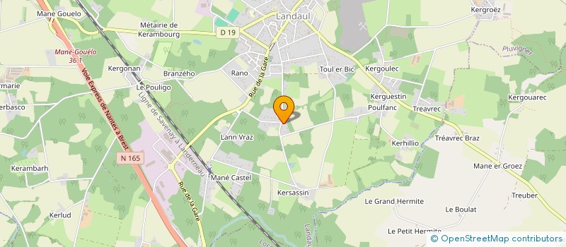 localisation de l'entreprise WARNING IMMO  LANDAUL