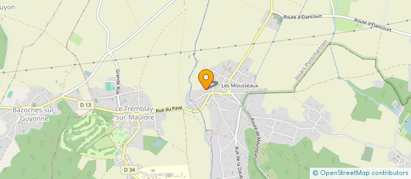 localisation de l'entreprise WARNING PRODUCTION  JOUARS-PONTCHARTRAIN