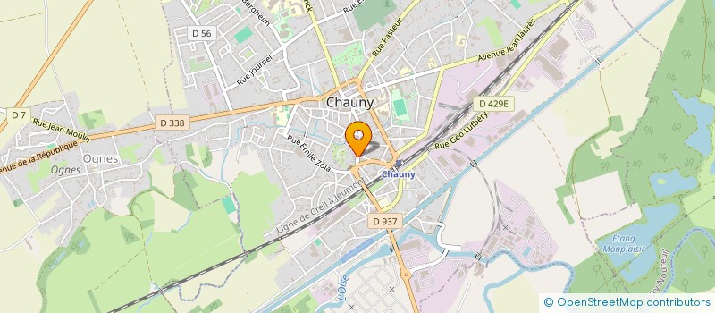 localisation de l'entreprise WARREN  CHAUNY