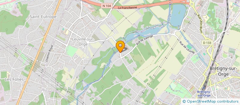 localisation de l'entreprise WARRIOR à BRETIGNY-SUR-ORGE