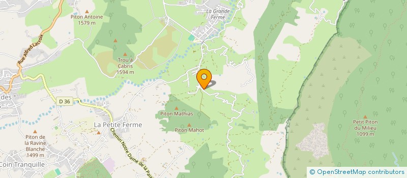 localisation de l'entreprise WARRIORS PRODUCTION 974  LE TAMPON