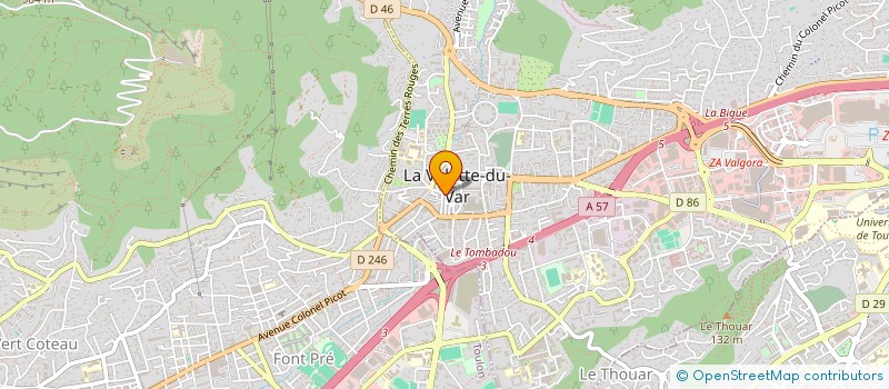 localisation de l'entreprise WARRIORS SHOP  LA VALETTE-DU-VAR