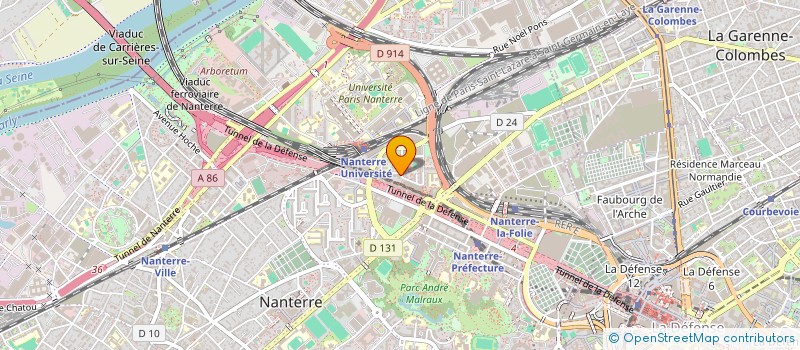 localisation de l'entreprise WARRY'S COFFEE  NANTERRE